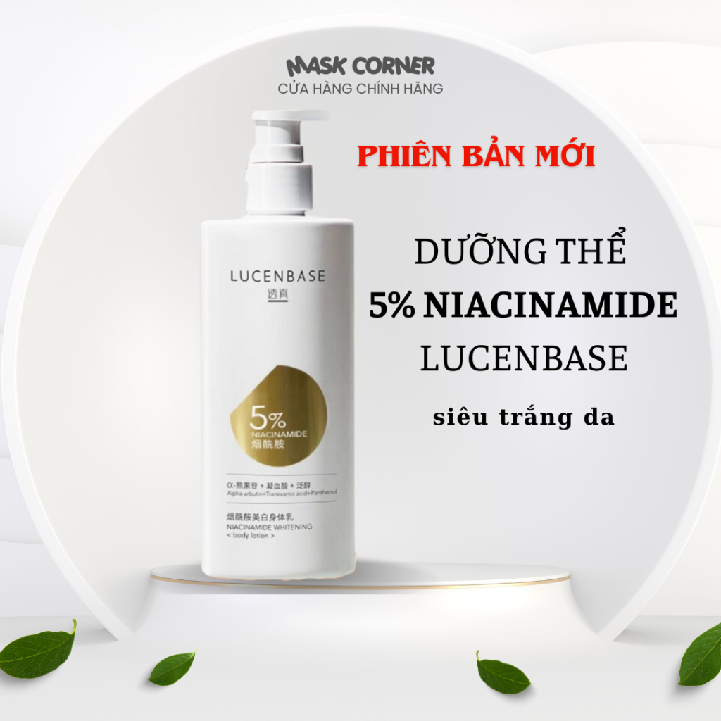 Dưỡng thể trắng da body lotion Niacinamide Lucenbase 251g | Shopee Việt Nam