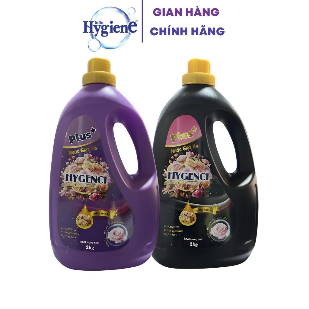 (TRỢ GIÁ) Nước giặt xả Hygenci Plus công nghệ Thái Lan thơm ngát Can 2kg