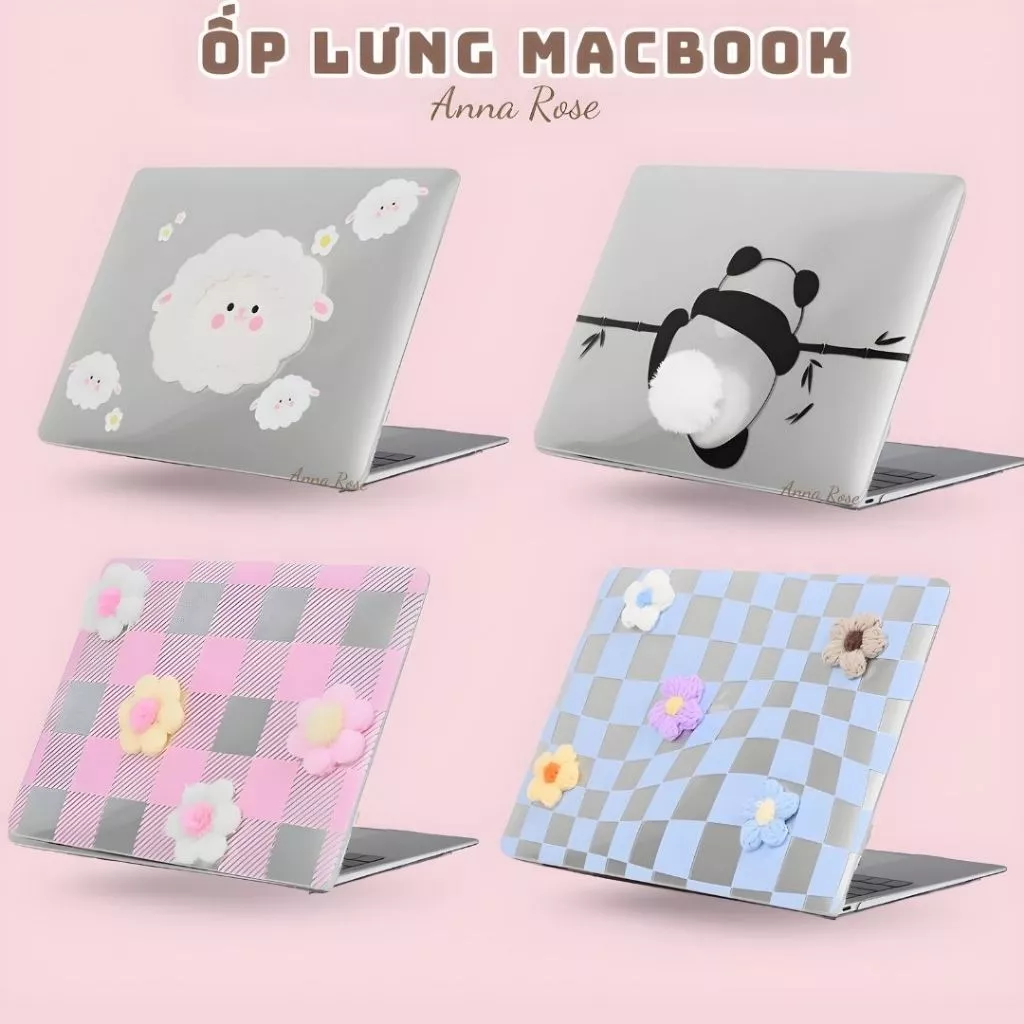 Ốp case Macbook air pro đủ dòng chống bụi, ốp lưng macbook chống trầy họa tiết dễ thương