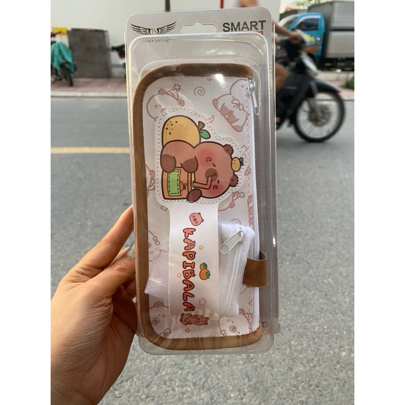 Hộp đựng bút chì dung tích lớn Kapibara dành cho sinh viên Hộp đựng bút chì hoạt hình dễ thương