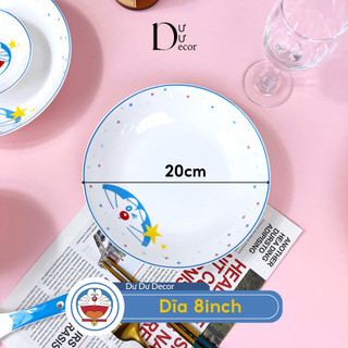 Bộ tô dĩa chén sứ Mèo máy Đôraemon cao cấp - Dư Dư