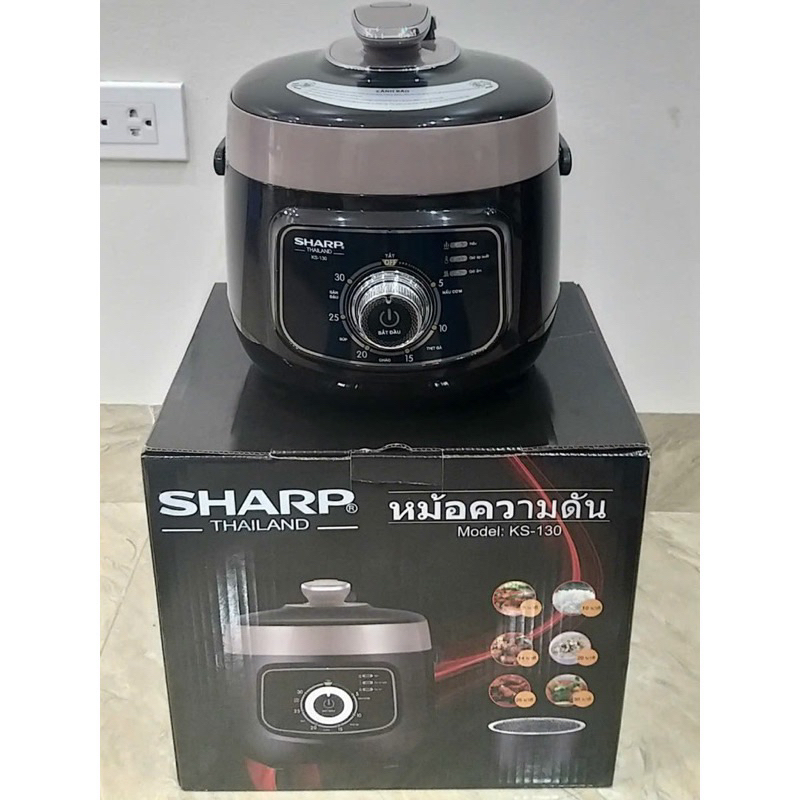 (Free Ship) Nồi Áp Suất SHARP KS-130 , Lòng Đá Siêu Bền Dung Tích 3L ...