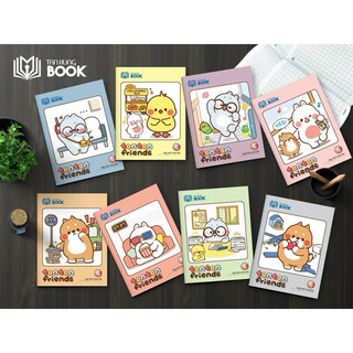 Nguyên lốc 10 cuốn - Tập / Vở ô ly TÂN HƯNG giấy láng mịn bìa hoạt hình dễ thương 🍀 có 4 ô ly và 5 ô ly