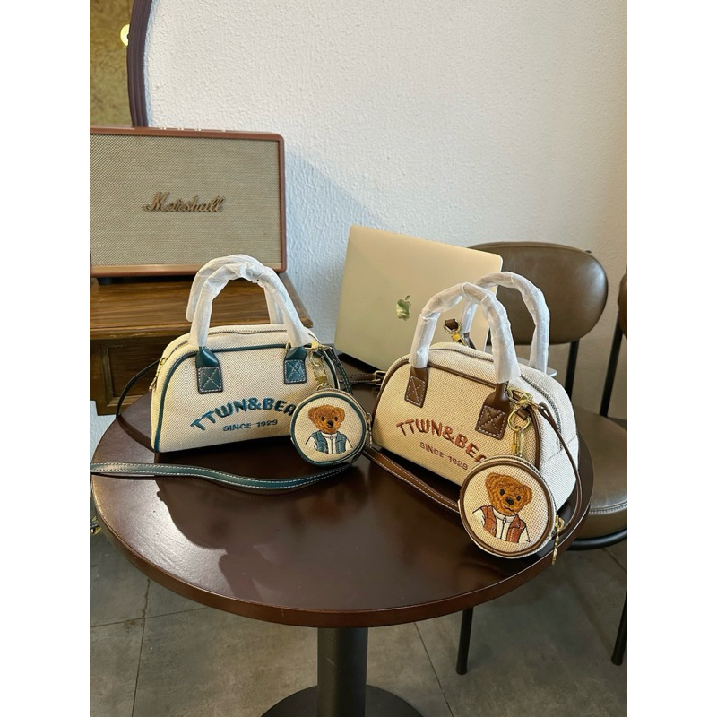 Túi gấu hoạ tiết thêu tỉ mỉ siêu đẹp cầm tay đeo chéo phong cách vintage