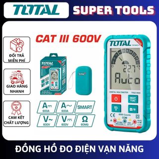 ĐỒ NGHỀ TOTAL Đồng hồ đo điện vạn năng RMS 6000 số đếm - phát hiện điện áp không tiếp xúc TMT460013
