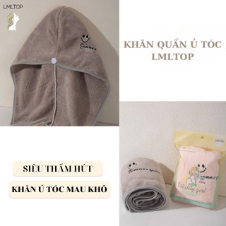KHĂN QUẤN TÓC Ủ TÓC NHANH KHÔ , SIÊU THẤM NƯỚC ,GIÚP TÓC MAU KHÔ