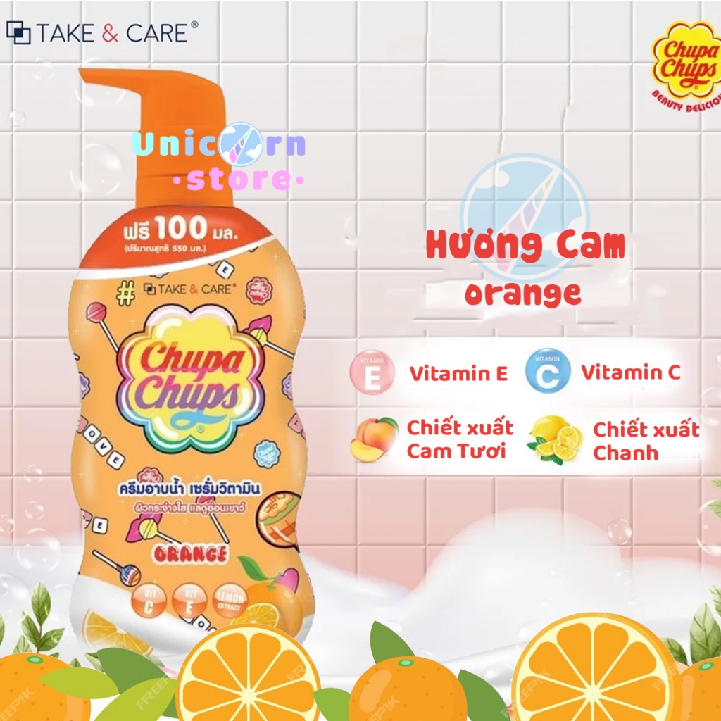 Sữa Tắm Chupa Chups Hương Trái Cây Thái Lan 550g