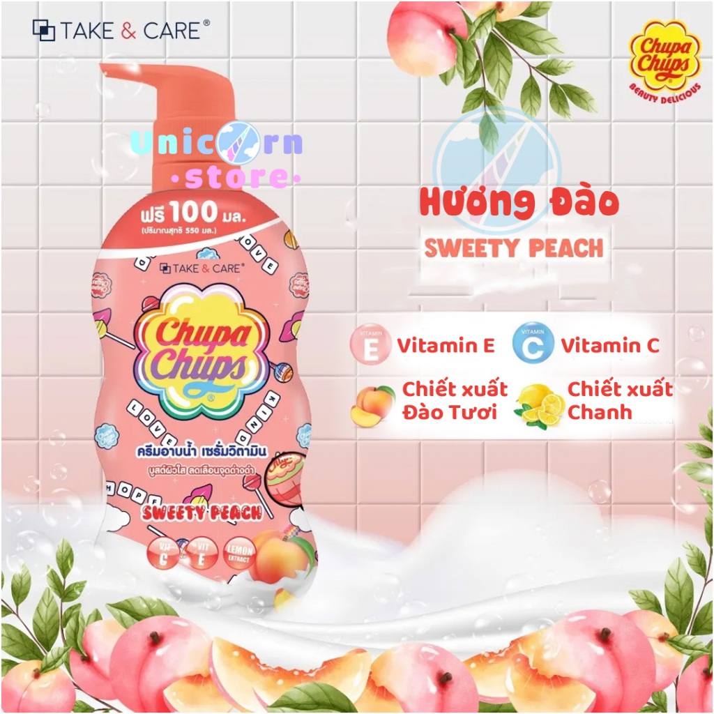 Sữa Tắm Chupa Chups Hương Trái Cây Thái Lan 550g