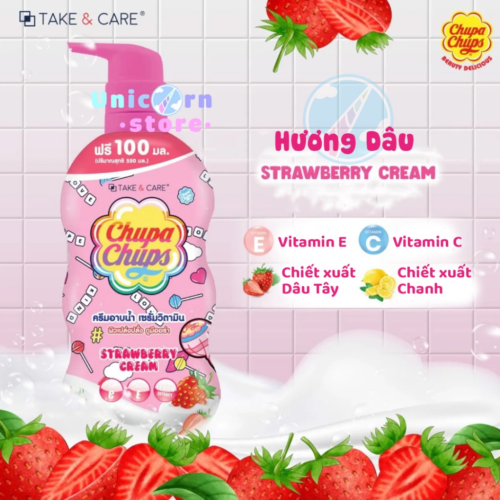 Sữa Tắm Chupa Chups Hương Trái Cây Thái Lan 550g