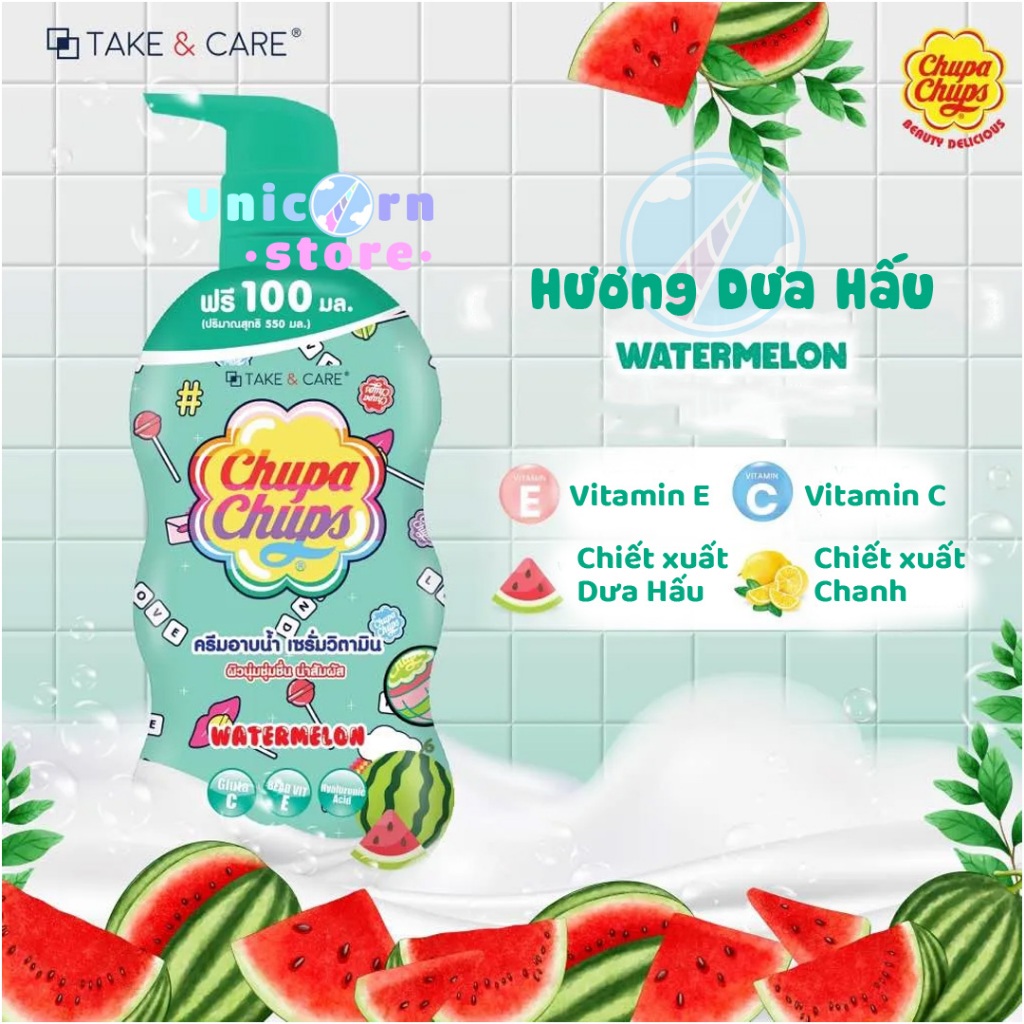 Sữa Tắm Chupa Chups Hương Trái Cây Thái Lan 550g