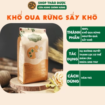 (Video) Combo 2 gói trà khổ qua rừng sấy khô- Khổ qua rừng sấy khô nguyên quả- Tặng 1 TD quế 8ml