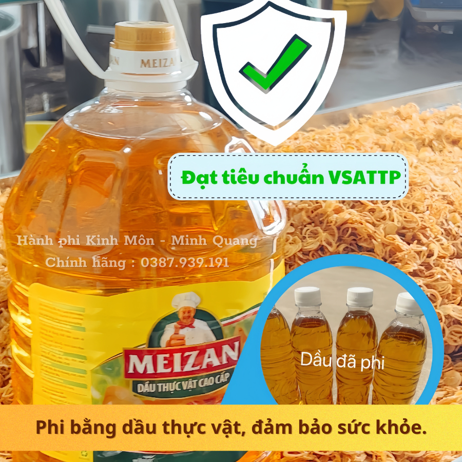 Hành khô phi 1kg, hành ta nhà làm giòn, thơm, nguyên chất 100% đặc sản Kinh Môn Hải Dương