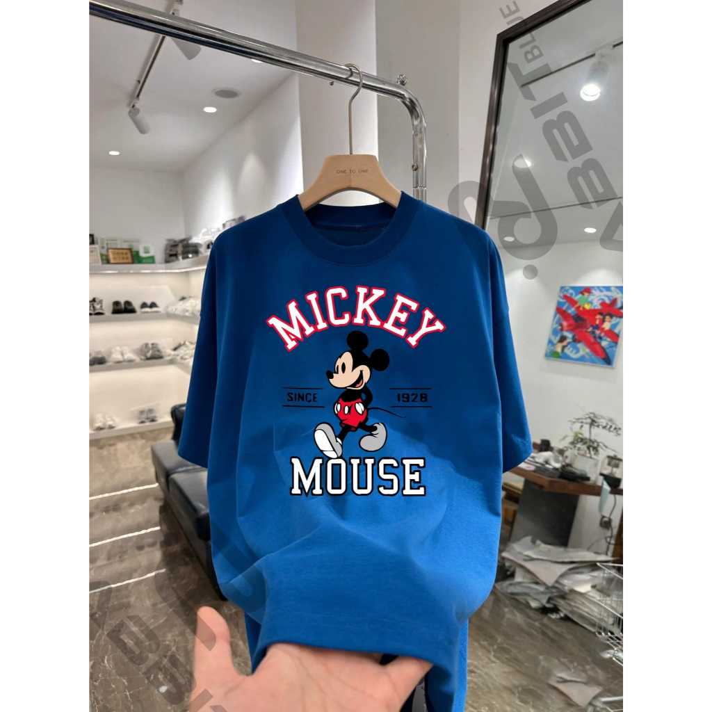 Áo thun hoạt hình Mickey Mouse Since 1928 - Rabbit Blue