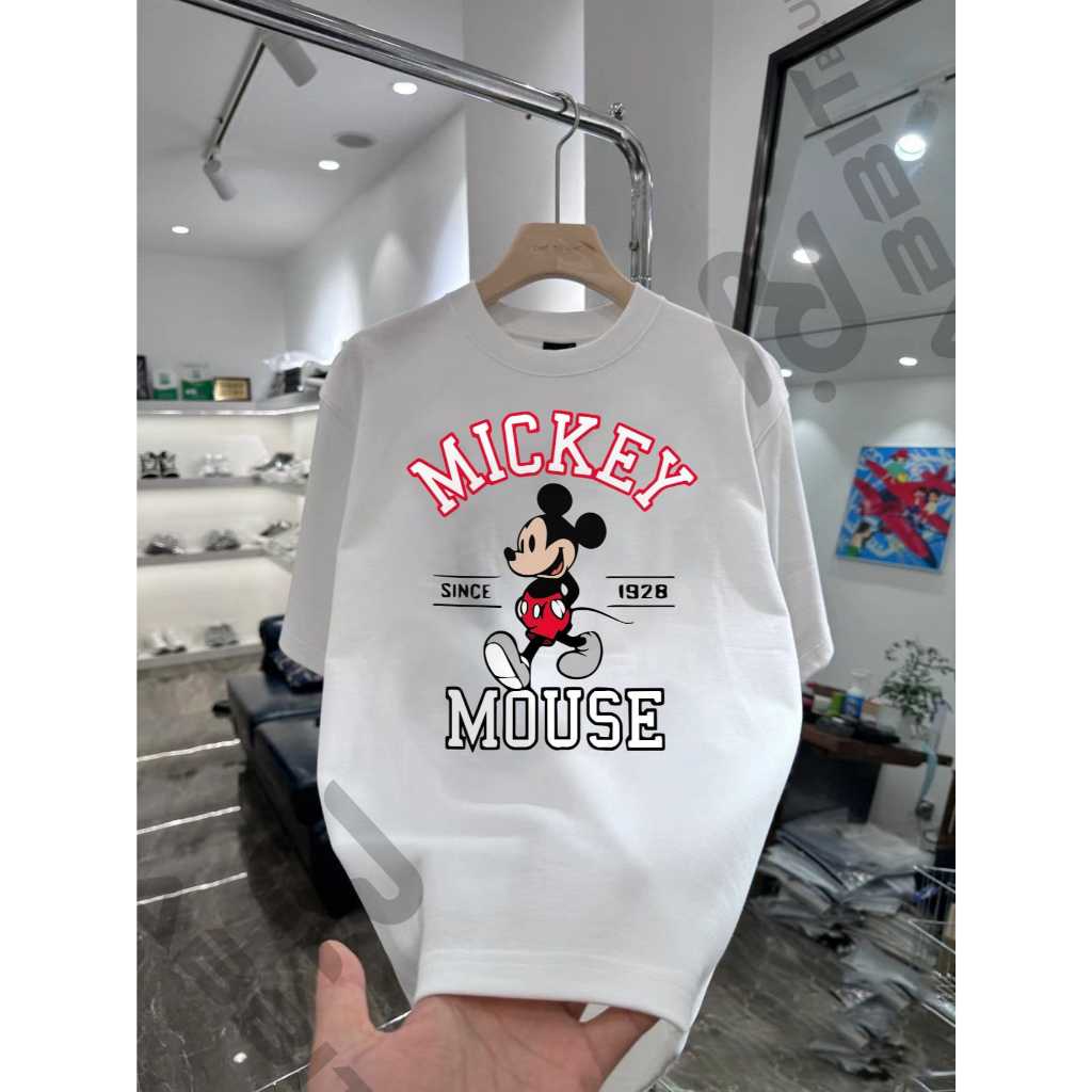 Áo thun hoạt hình Mickey Mouse Since 1928 - Rabbit Blue