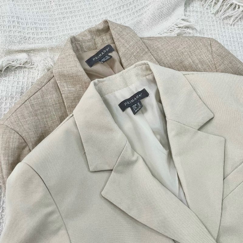 (Sale.BomoHouse) Set áo khoác blazer cropped, chân váy dài Primarkk* bigsize - dư xịn.