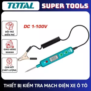 ĐỒ NGHỀ TOTAL Thiết bị kiểm tra mạch điện xe ô tô DC 1- 100V THT417506