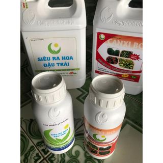 Combo 2 chai 500ml cho cây ra hoa nhiều đậu trái, dưỡng bông , chống rụng bông và trái cho cây công nghiệp, tiêu,cà phê
