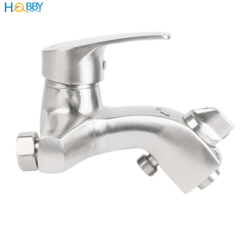 Củ sen gật gù nóng lạnh inox 304 mờ tăng áp Hobby home decor CSNL5