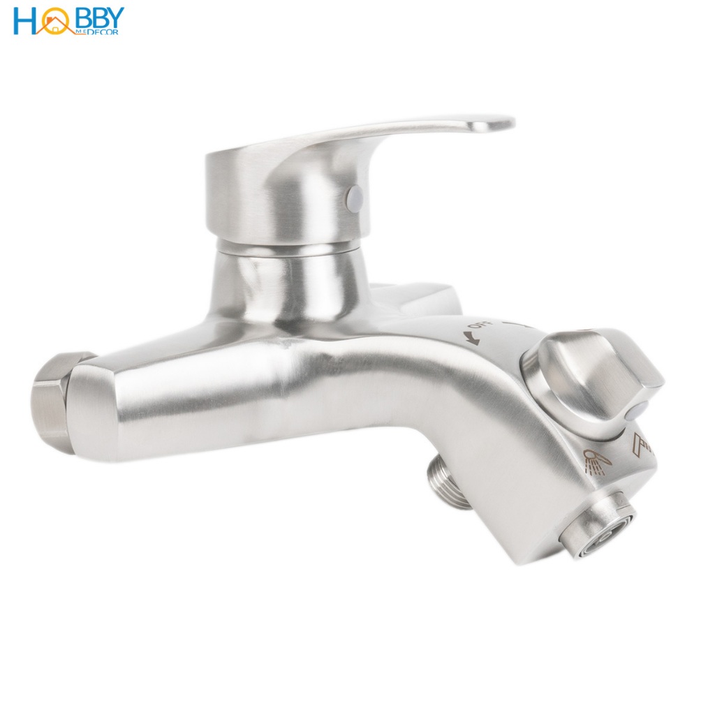 Củ sen gật gù nóng lạnh inox 304 mờ tăng áp Hobby home decor CSNL5