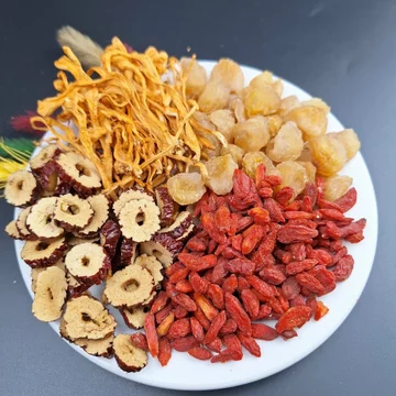 Trà Đông Trùng Hạ Thảo Tứ Vị thảo mộc thiên nhiên - dùng pha trà uống hằng ngày [Thảo mộc Tuệ Minh]