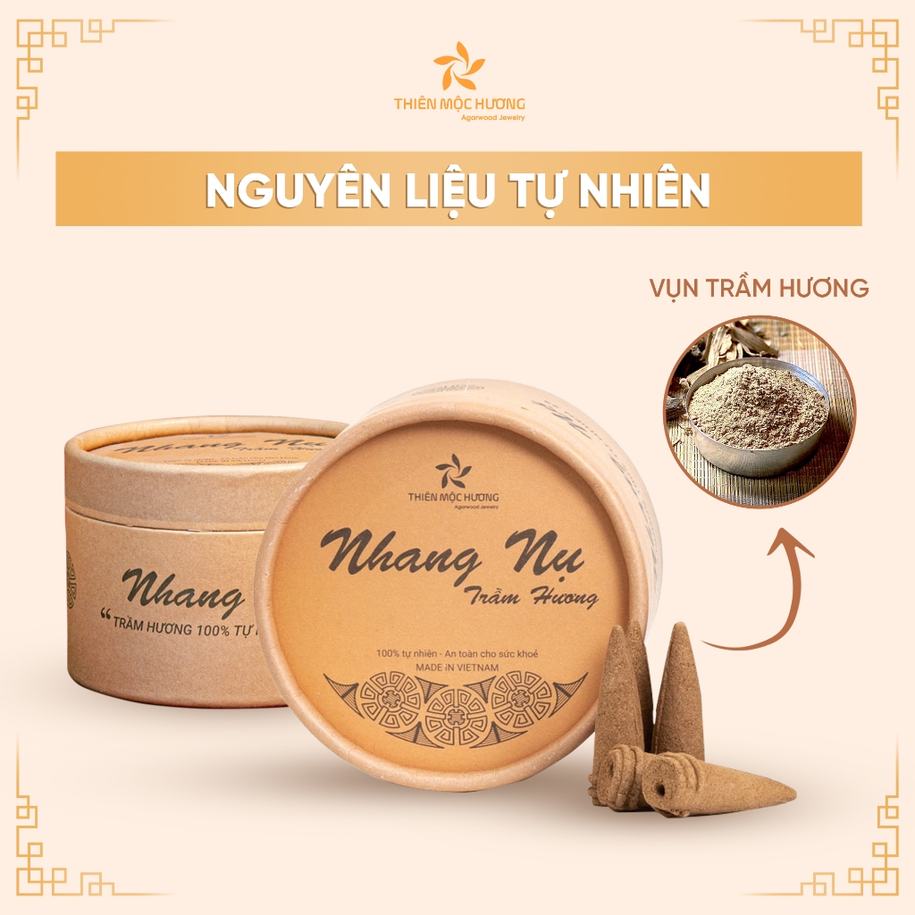 Ảnh Nụ trầm hương cao cấp 12 năm Thiên Mộc Hương trầm hương tự nhiên 12 năm khói ngược xông nhà tẩy uế 3