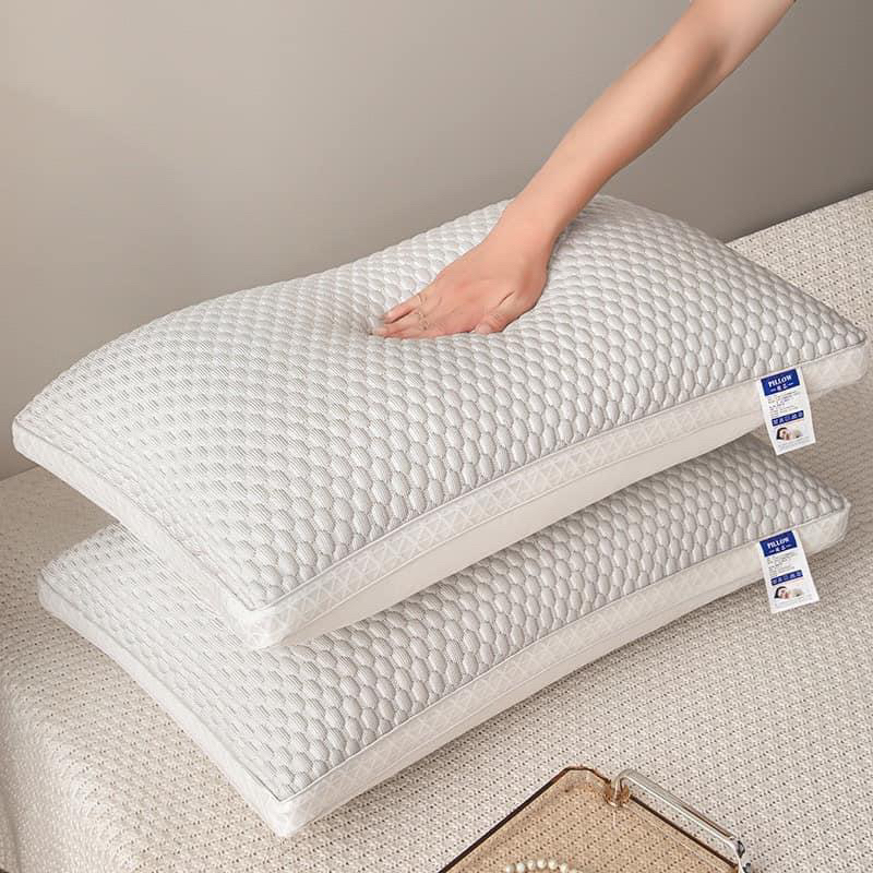Gối băng lạnh thế hệ mới 48x74cm, bông sơ trắng đẹp tinh khiết, kháng khuẩn