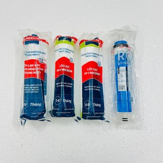 Combo 10 lõi Sunhouse chính hàng (1-10), 123 + màng RO + lõi chức năng (bù khoáng)