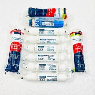 Combo 10 lõi Sunhouse chính hàng (1-10), 123 + màng RO + lõi chức năng (bù khoáng)