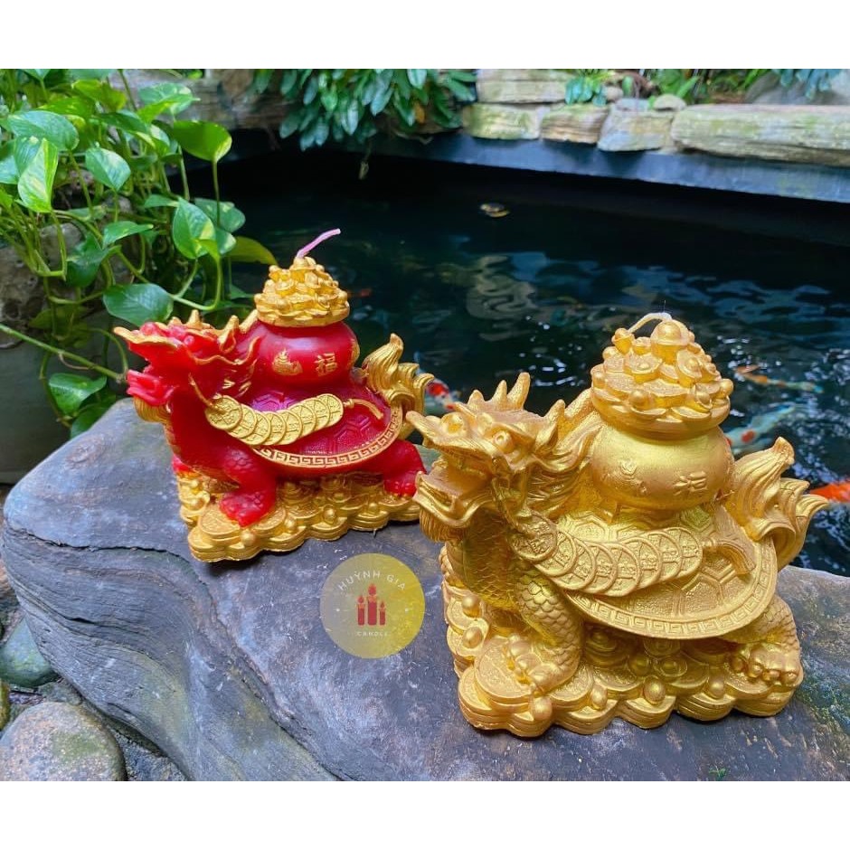 Nến Long Quy - Cúng Thần Tài - Nến trang trí phong thủy