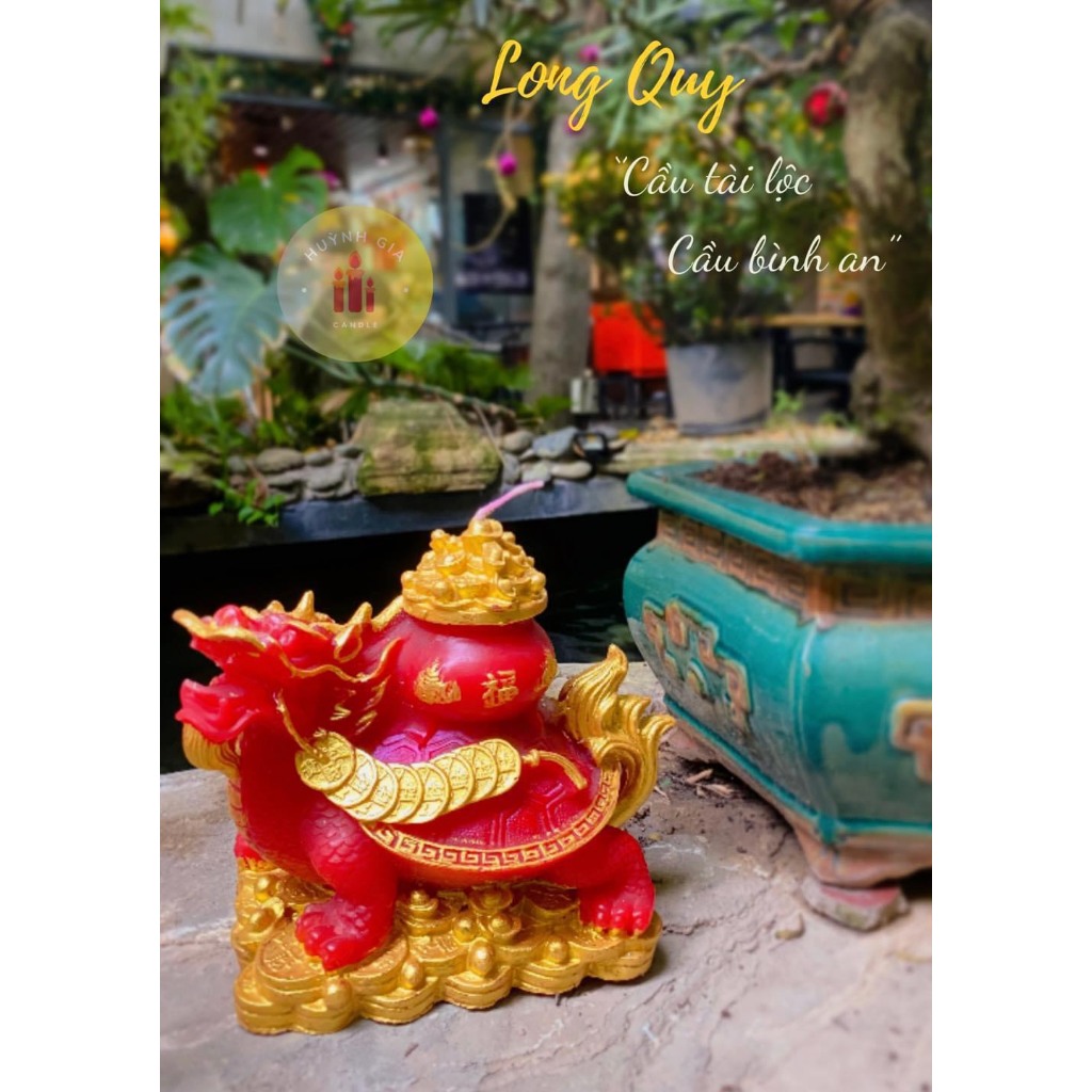Nến Long Quy - Cúng Thần Tài - Nến trang trí phong thủy