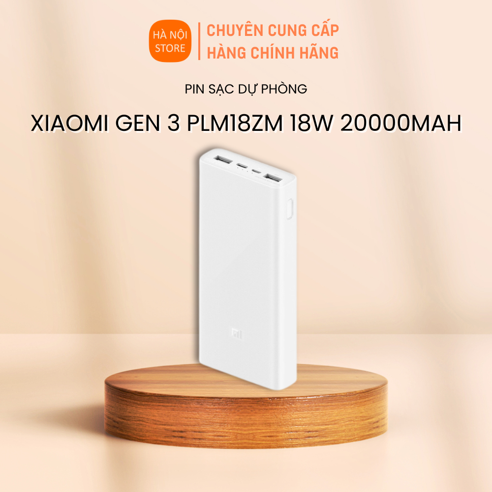 Pin sạc dự phòng Xiaomi Gen 3 20000mAh PLM18ZM - Bảo hành 3 tháng ...