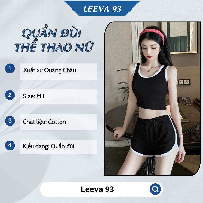Quần đùi nữ thể thao quần short phối viền co dãn 4 chiều Q05