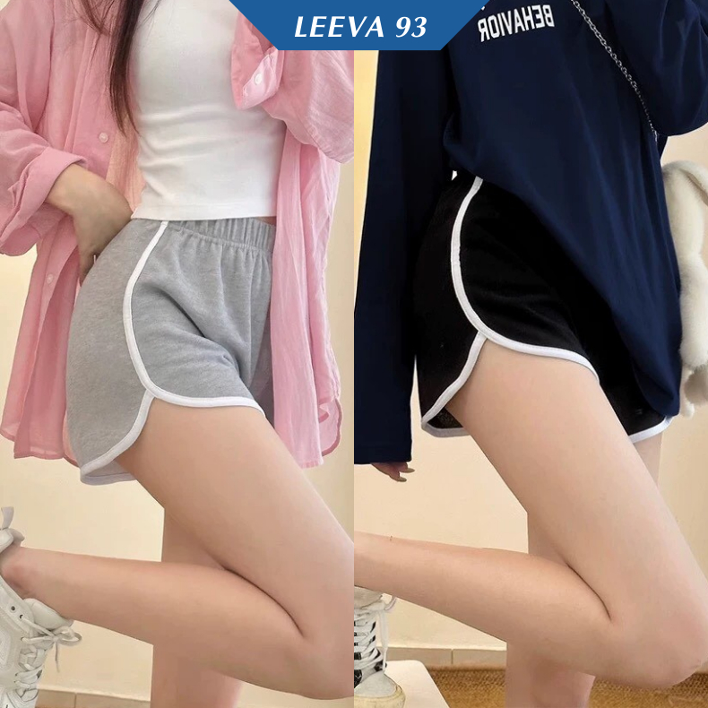 Quần đùi nữ thể thao quần short phối viền co dãn 4 chiều Q05