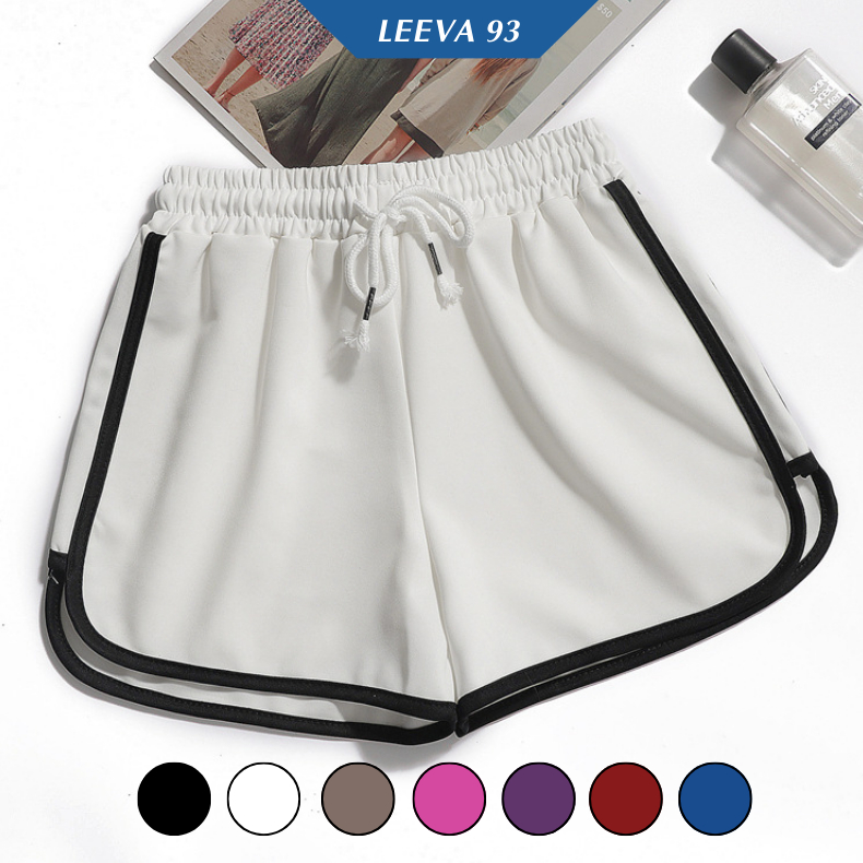 Quần short thể thao dây rút dáng rộng phong cách basic - 202