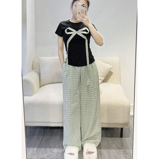 𝗛𝗮̀𝗻𝗴 𝗰𝗵𝗶́𝗻𝗵 𝗵𝗮̃𝗻𝗴 Quần kẻ phối cạp bèo ren ON WORKSHOP