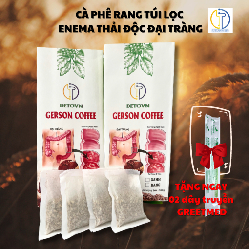 Cà phê Rang túi lọc Dành cho người mới Thải độc đại tràng 500g 40 túi lọc tiện lợi