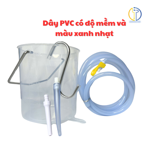 Bộ Bình truyền cà phê nhựa cao cấp 2L kèm dây nối 2m + 2 đầu truyền