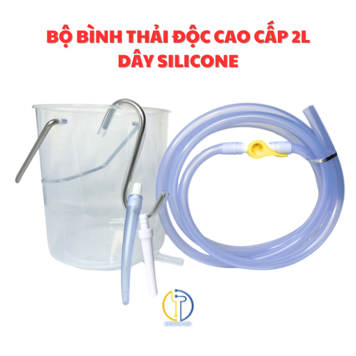 Bộ Bình truyền cà phê nhựa cao cấp 2L kèm dây nối 2m + 2 đầu truyền