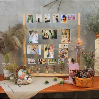 khung gỗ treo ảnh 50x50 cm decor quán cafe Trang trí tiệc cưới  sinh nhật