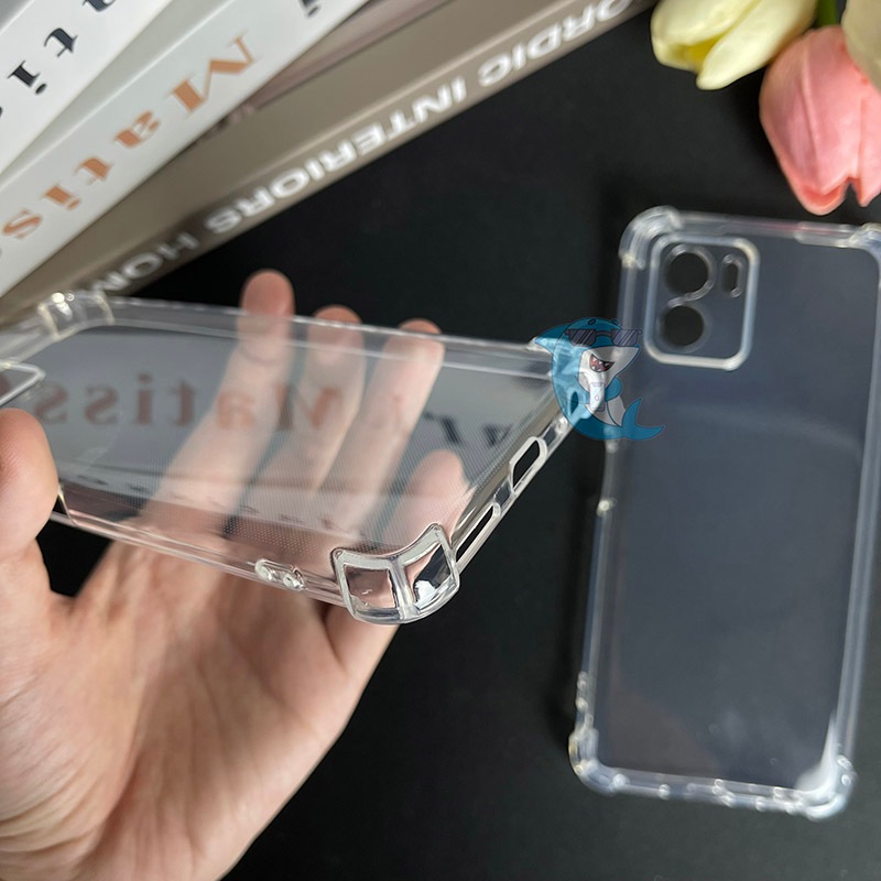 Ốp lưng Vivo Y15S / Y15A / Y01 silicon trong suốt dẻo chống sốc viền vuông bảo vệ cam điện thoại
