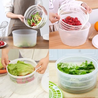 Rổ Quay Rau Tự Động - Vẩy Rau - Rổ Quay Vắt Nước Ly Tâm 3 lít