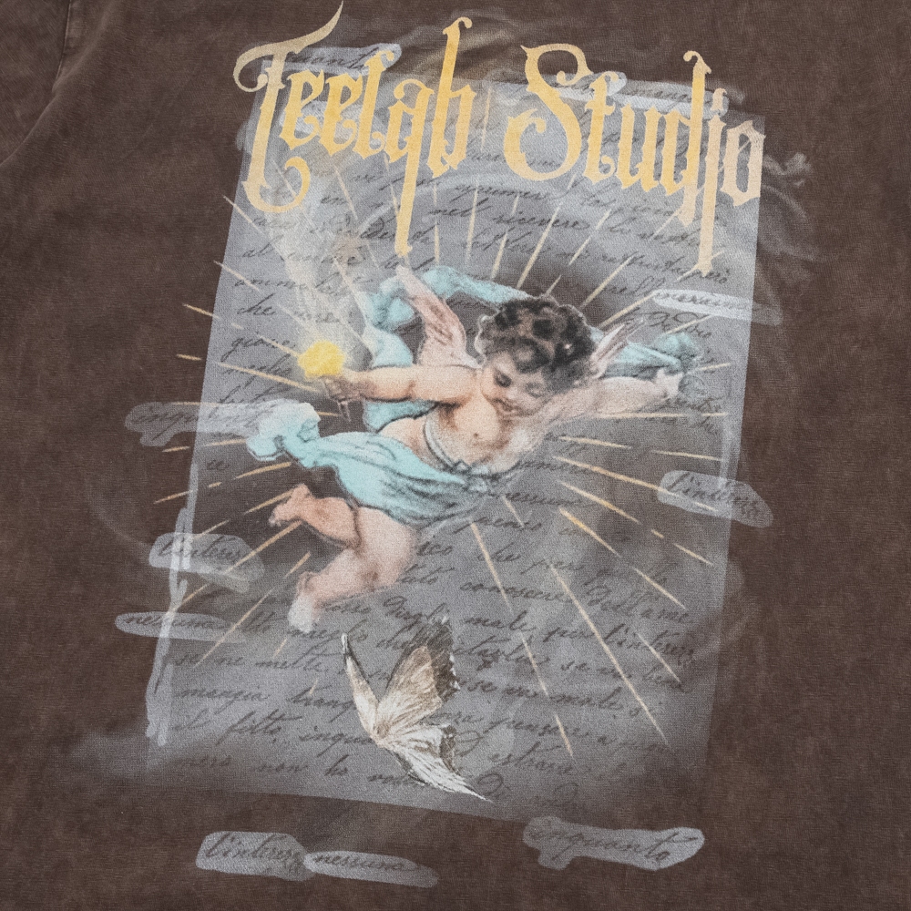 Ảnh Áo Thun Teelab Struck by Cupid Unisex Form Oversize Local Brand TS273 3