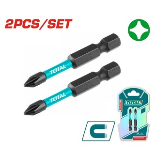 ĐỒ NGHỀ TOTAL Bộ 2 mũi bắt vít PH1x50mm TACIM71PH150