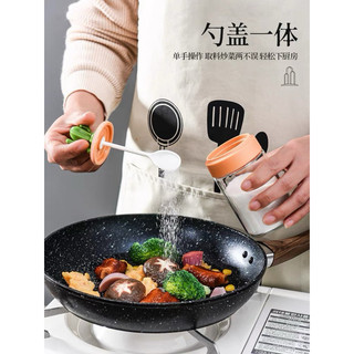 Set hũ gia vị kèm thìa có nắp hình cây xương rồng
