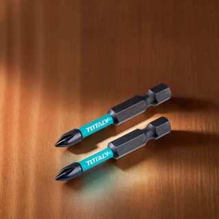 ĐỒ NGHỀ TOTAL Bộ 2 mũi bắt vít PH2x50MM TACIM71PH250 / PZ2x50mm TACIM71PZ250
