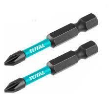 ĐỒ NGHỀ TOTAL Bộ 2 mũi bắt vít PH2x50MM TACIM71PH250 / PZ2x50mm TACIM71PZ250