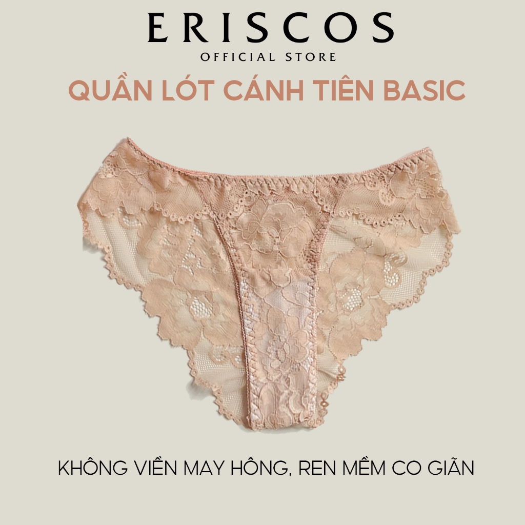 Combo 3 Quần Lót Ren Màu Da ( nu) Eriscos 3 Kiểu Dáng Khác Nhau Co Giãn Gợi Cảm Thiết Kế Độc Quyền Có Size Lớn