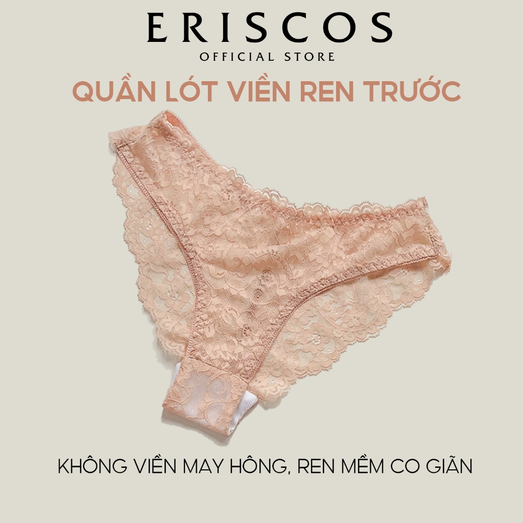 Combo 3 Quần Lót Ren Màu Da ( nu) Eriscos 3 Kiểu Dáng Khác Nhau Co Giãn Gợi Cảm Thiết Kế Độc Quyền Có Size Lớn