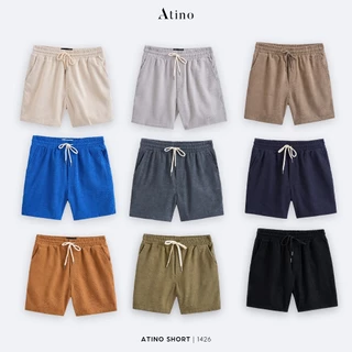 Quần Short Nam Trơn TNUTA ATINO Chất Liệu Nhung Tăm Dáng Trẻ Trung Form Regular QS4.1401