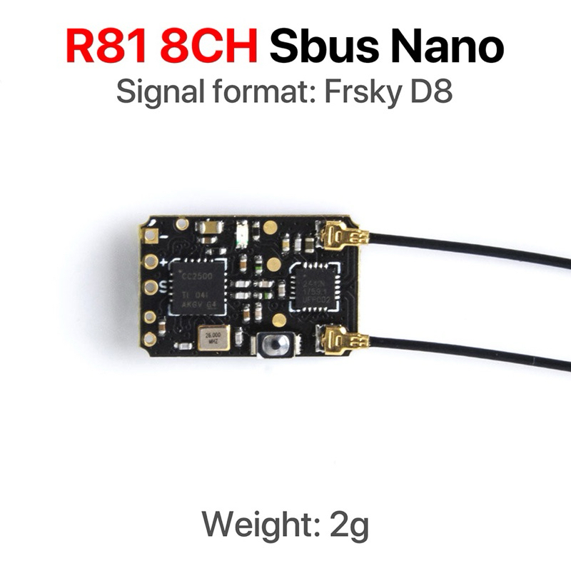 RadioMaster R81 Receiver Frsky D8 ( R81 - D8 Nano Sbus Receiver ...